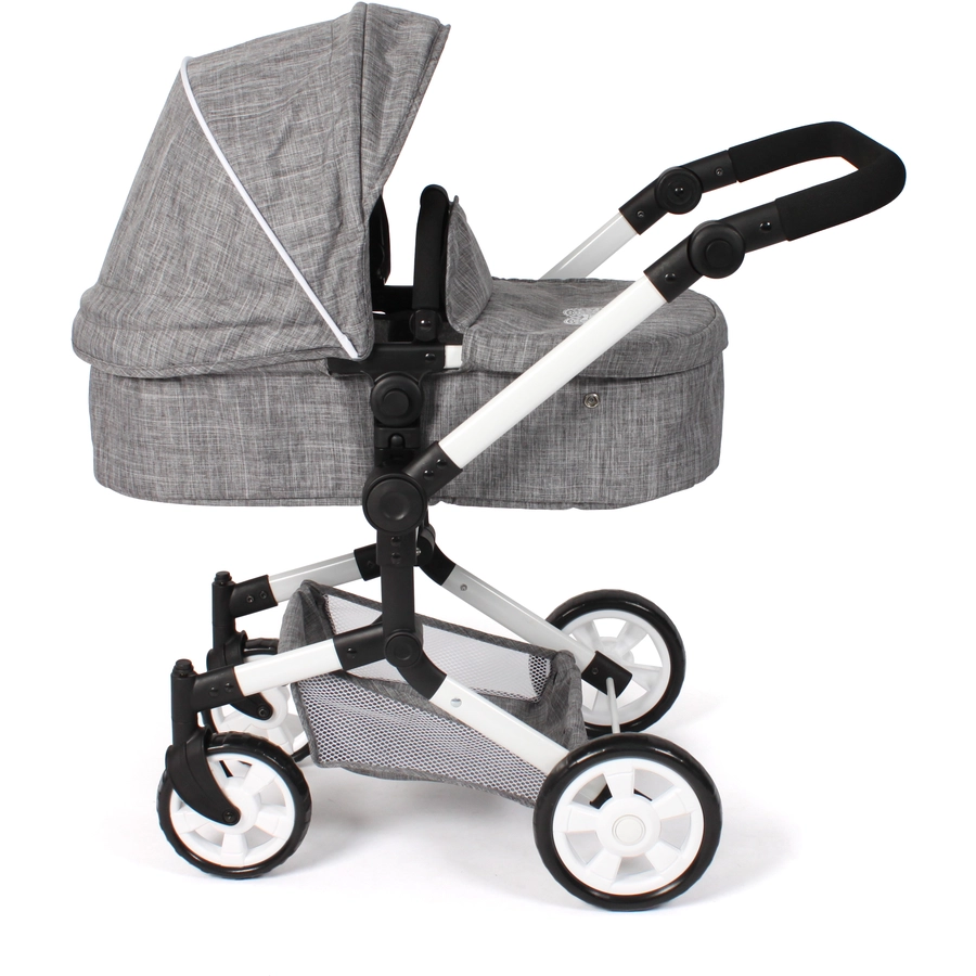 BAYER CHIC 2000 Kombi-Puppenwagen LINUS Jeans grey