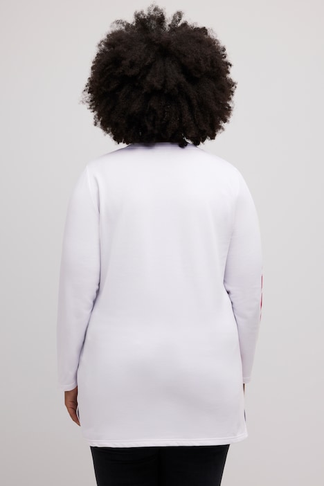Long-Sweatshirt, Heart, Rundhals, Langarm