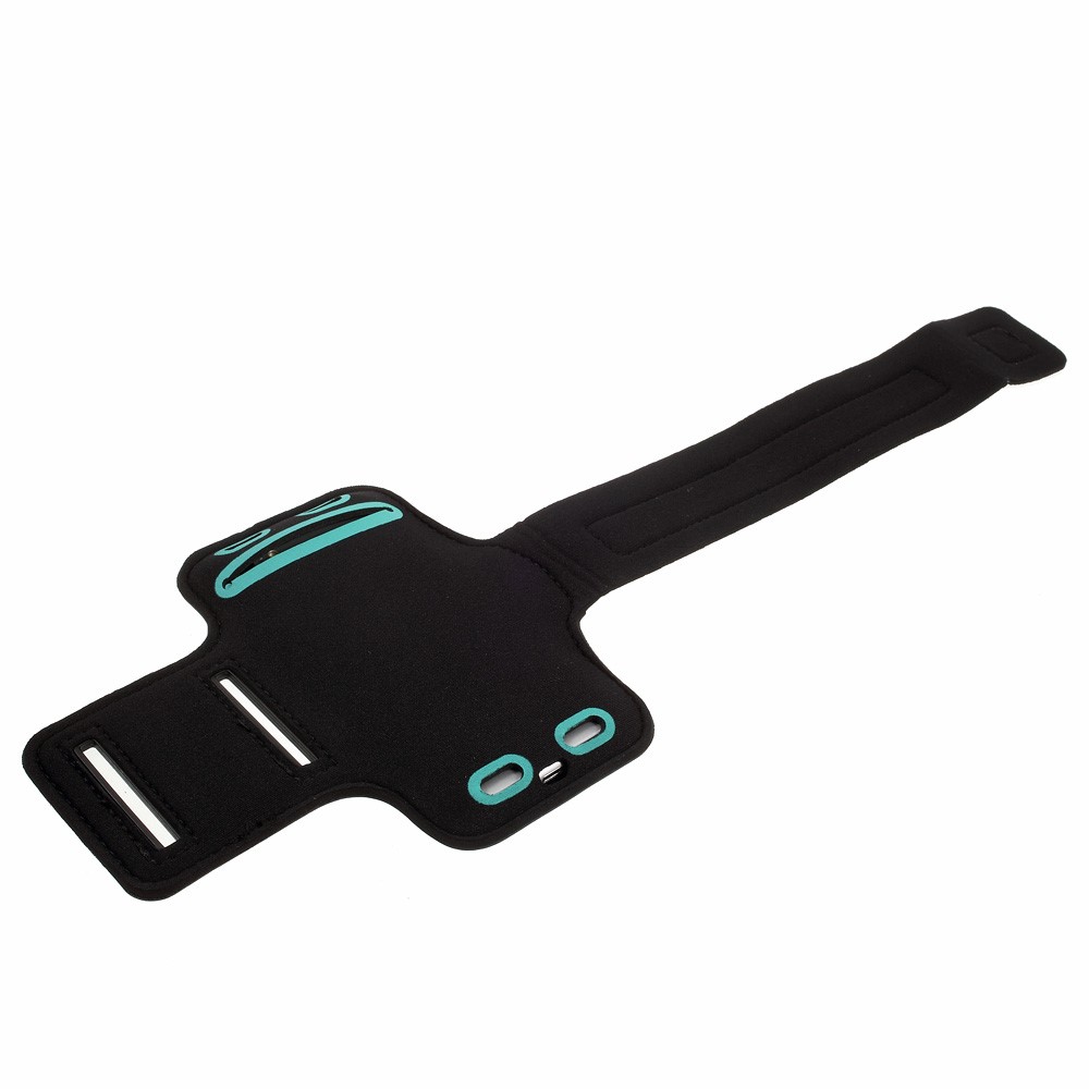 iPhone SE (2022/2020) / 8 / 7 Neopren Fitness Sportarmband   Schlüsselfach - Schwarz