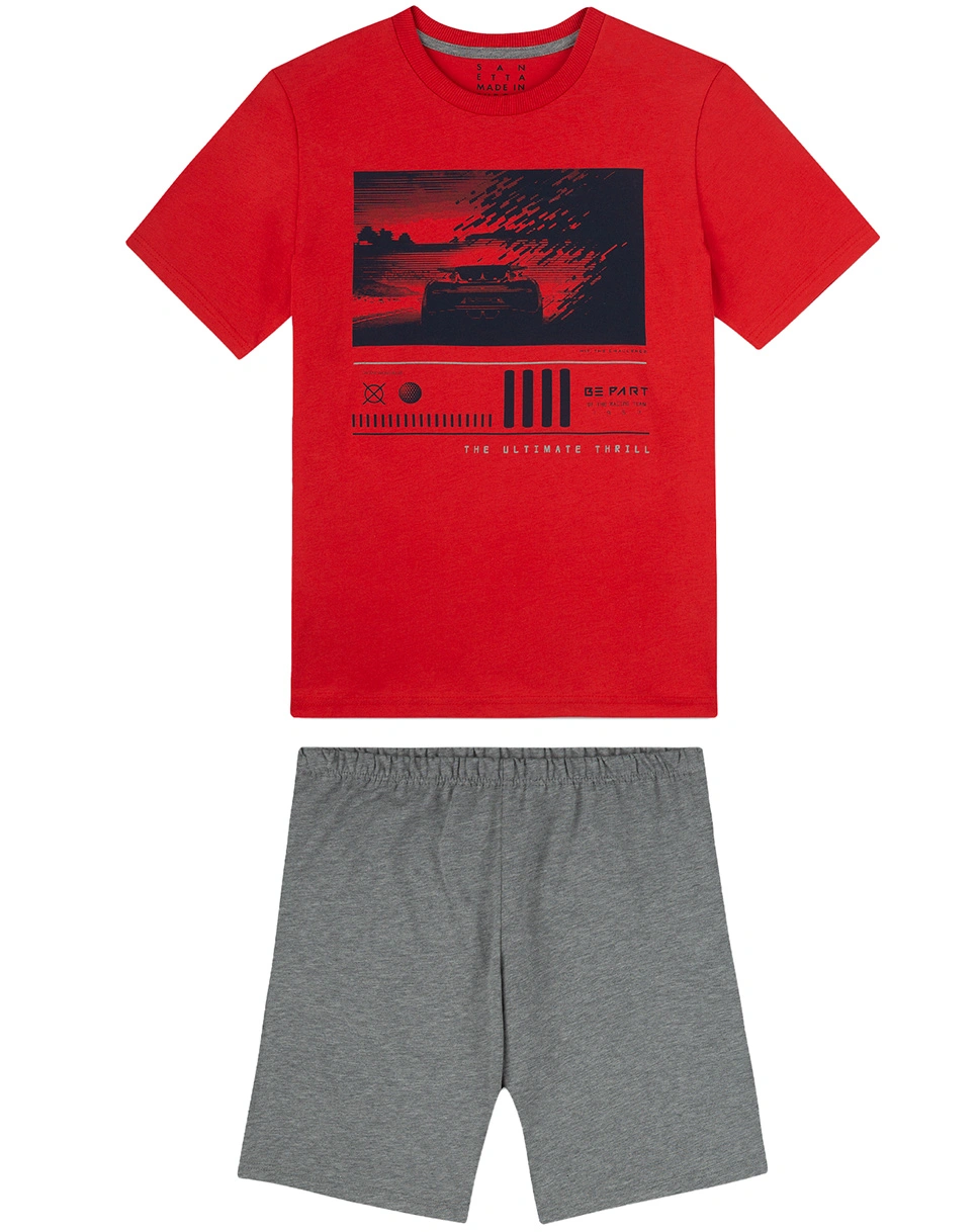 Schlafanzug CLASSIC ULTIMATE THRILL kurz in rot