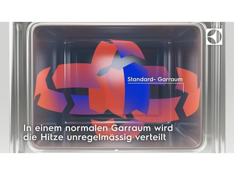 Electrolux Einbaubackofen EB6L40CN Schwarz/Silber A Backofen für den Einbau