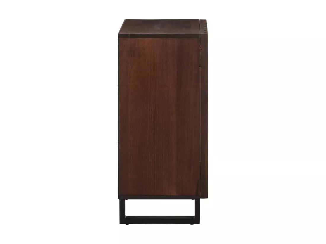Buffet marron 40x34x75 cm bois massif de manguier