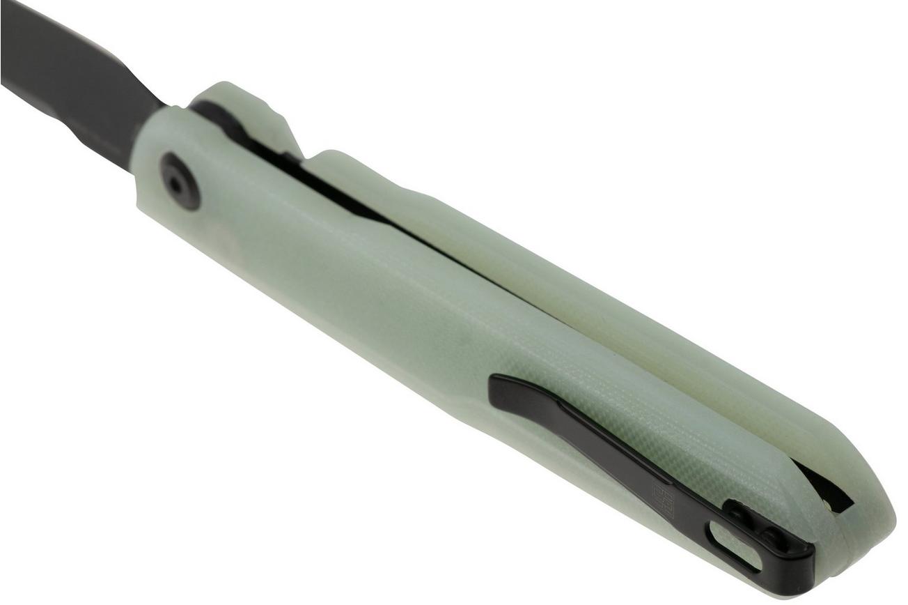 Real Steel G5 Metamorph Button Lock 7832N Black 14C28N, Natural G10, zakmes, Ostap Hel design