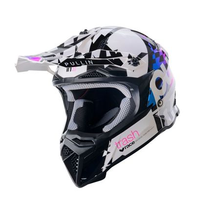 Casque cross Pull-in TRASH 2025 - Blanc