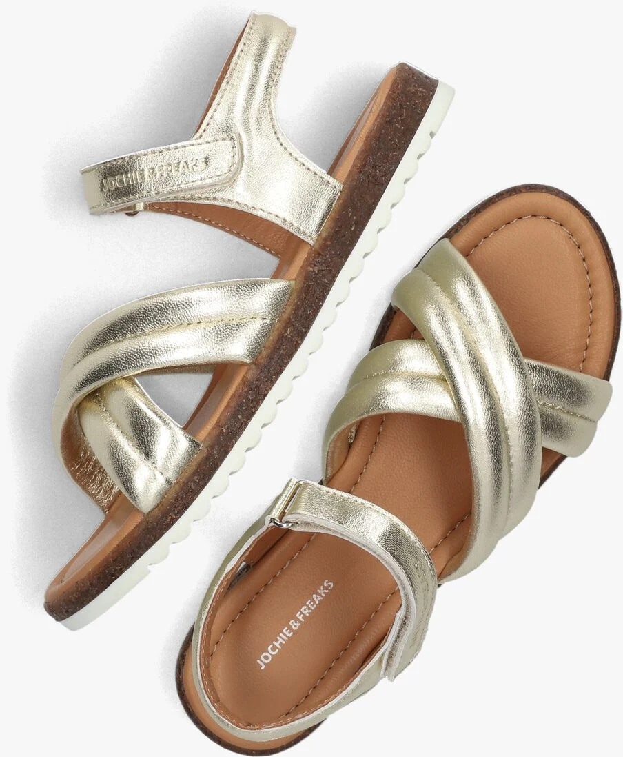JOCHIE & FREAKS gouden jochie & freaks sandalen blossom