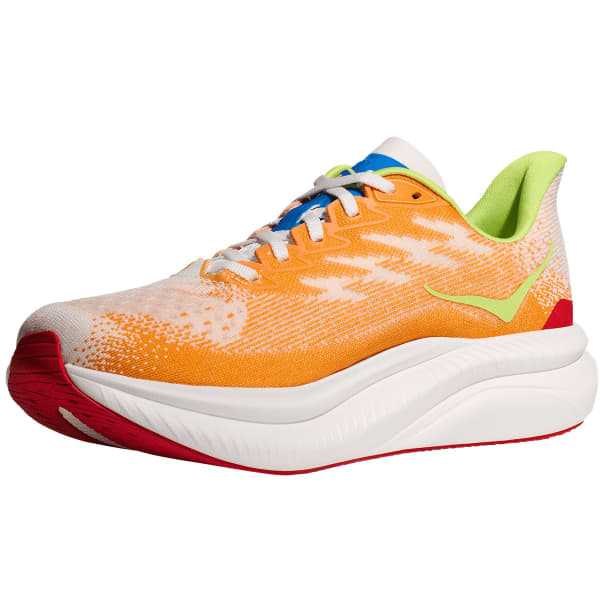 Chaussure running HOKA ONE ONE MACH 6 WHITE / SOLAR FLARE