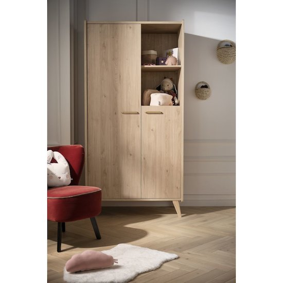 Arty armoire 2 portes   Chêne suave        de               Sauthon Baby's Sweet Home