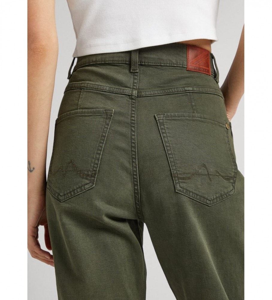 Calças verdes de trabalho Pepe Jeans Celyn