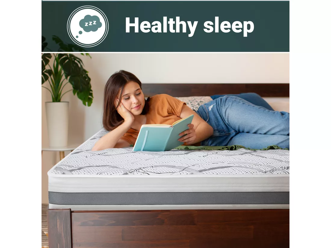 Matelas Double King-Size 180x200 à mémoire de forme | Premium Quality | Hauteur 16 cm | Made in Italy