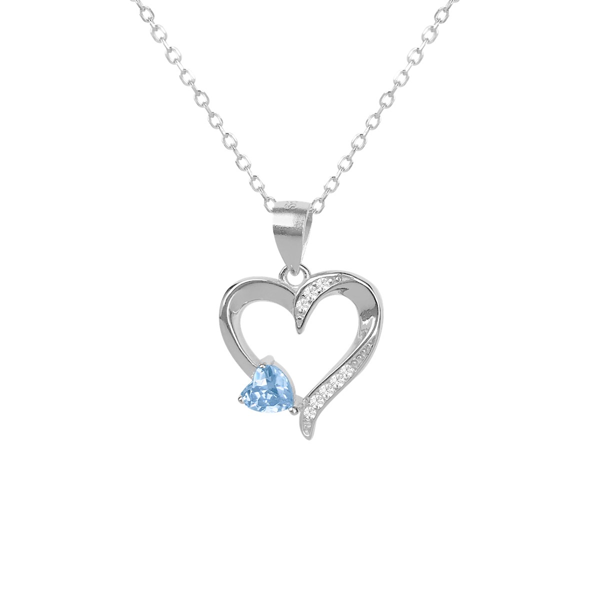 Collier argent 925 oxyde teinté topaze