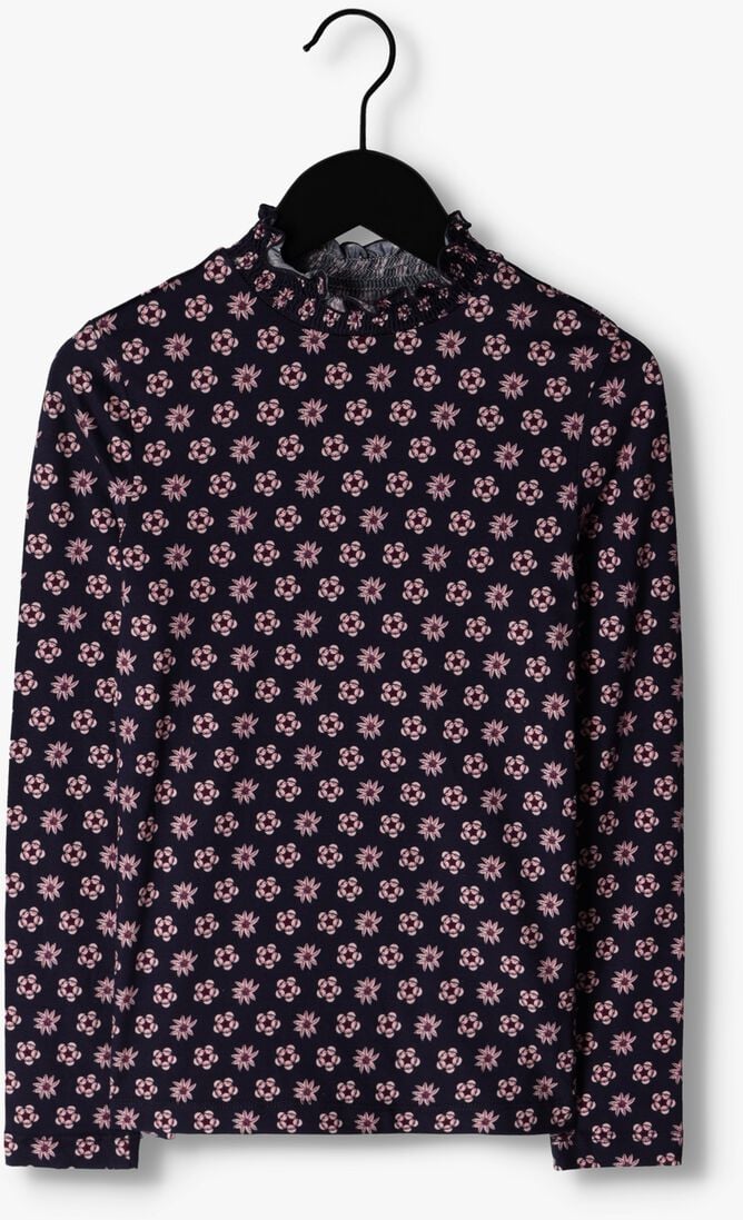 SCOTCH & SODA donkerblauwe scotch & soda  all over printed slim fit longsleeve
