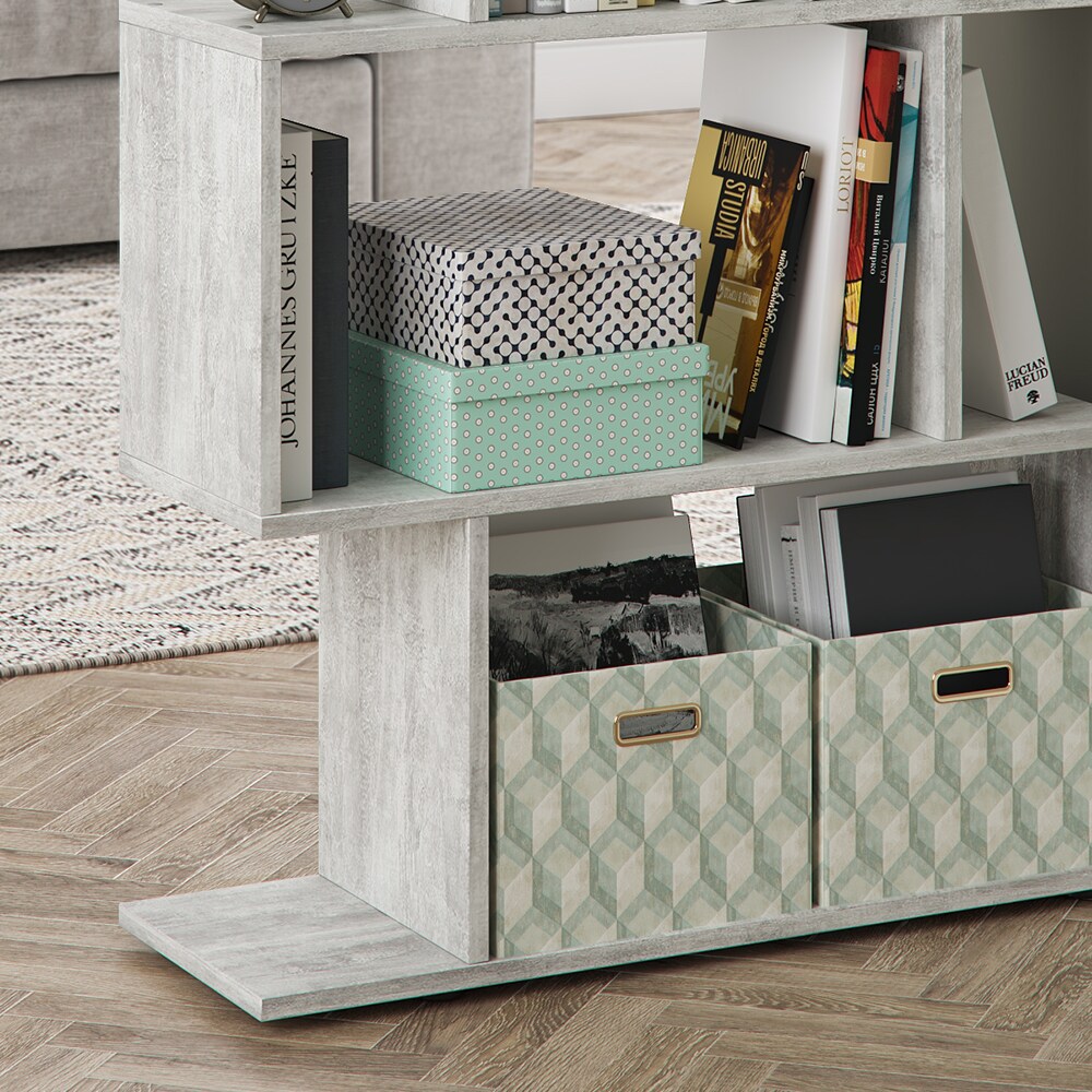 VICCO Raumteiler LEVIO Beton Regal Bücherregal Standregal Hochregal Wandregal