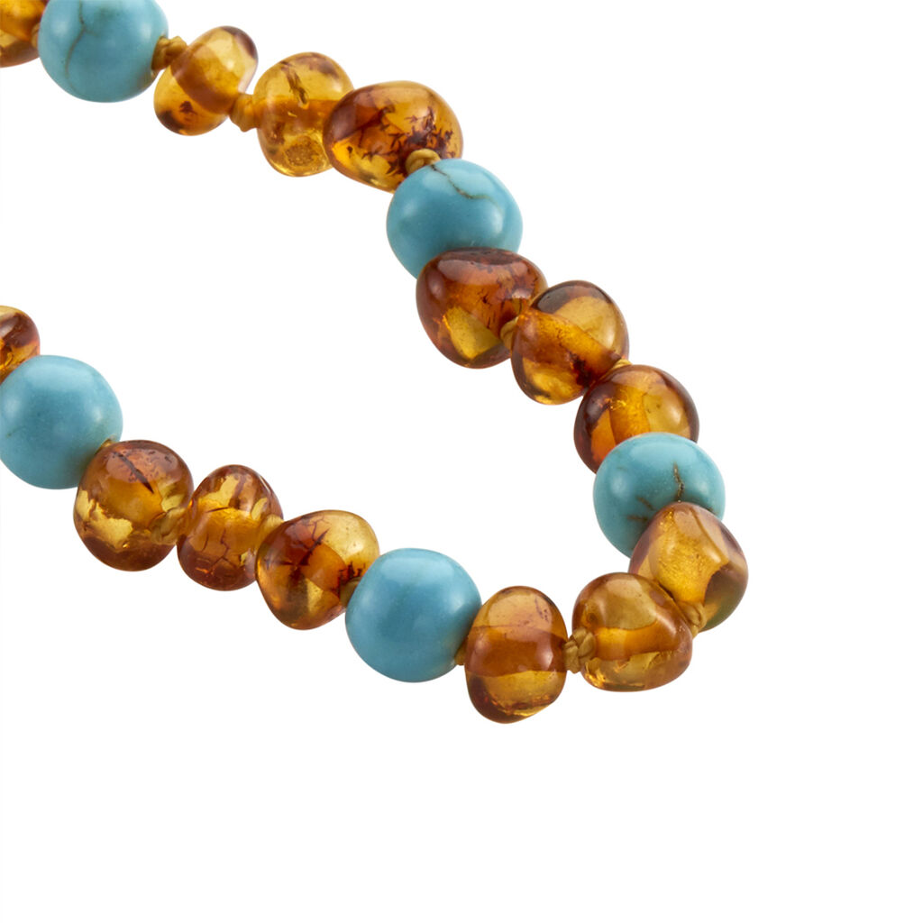 Collier Bébé Morrell Ambre Turquoise