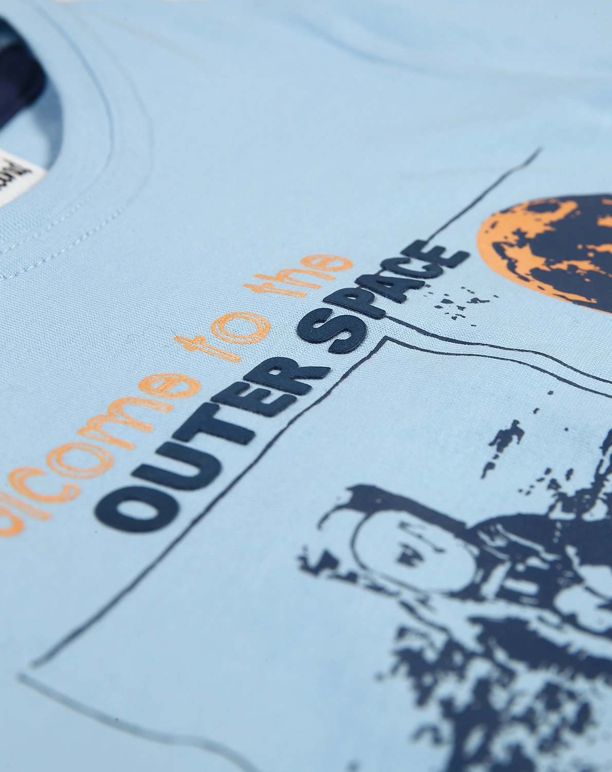 T-Shirt WELTRAUMEXPEDITION in hellblau