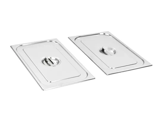 Prolenta Premium - Couvercles de plateau 2 pcs GN 1/1 Acier inoxydable