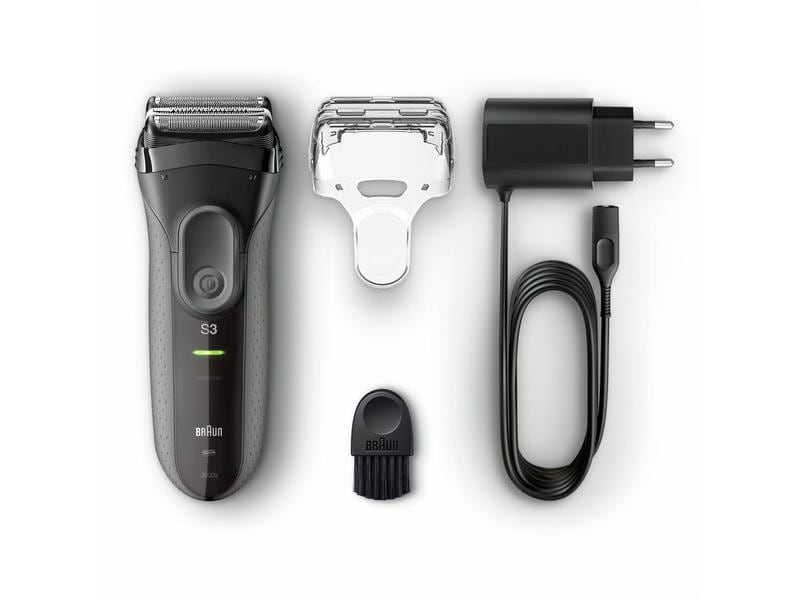 Braun Herrenrasierer Series 3 ProSkin 300 s b Schwarz Wiederaufladbarer und kabelloser Rasierer