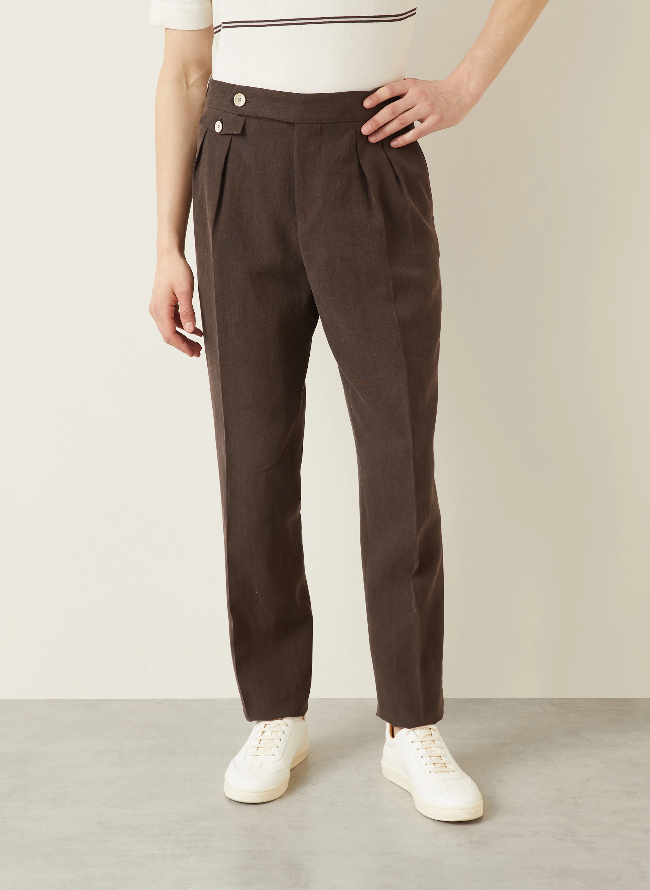 BRUNELLO CUCINELLI Anzug Extra Slim Fit aus Leinen