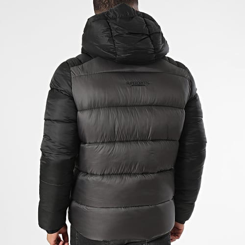 Doudoune Capuche Colour Block M5011752A Noir Gris Anthracite