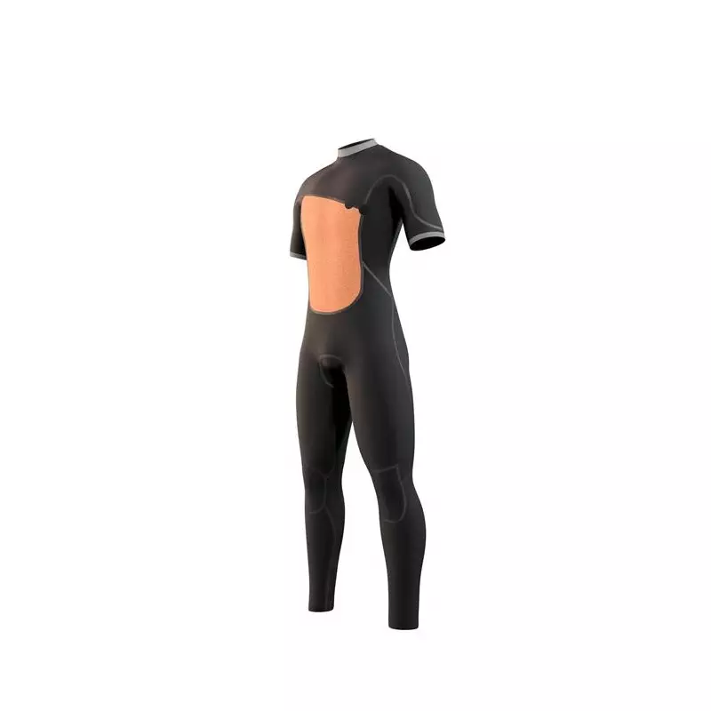 Combinaison steamer MYSTIC The One Shortarm 3/2mm Zipfree Black