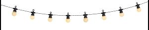 GUIRLANDE SOLAIRE 10 BOULES BLANC L.4.8M
