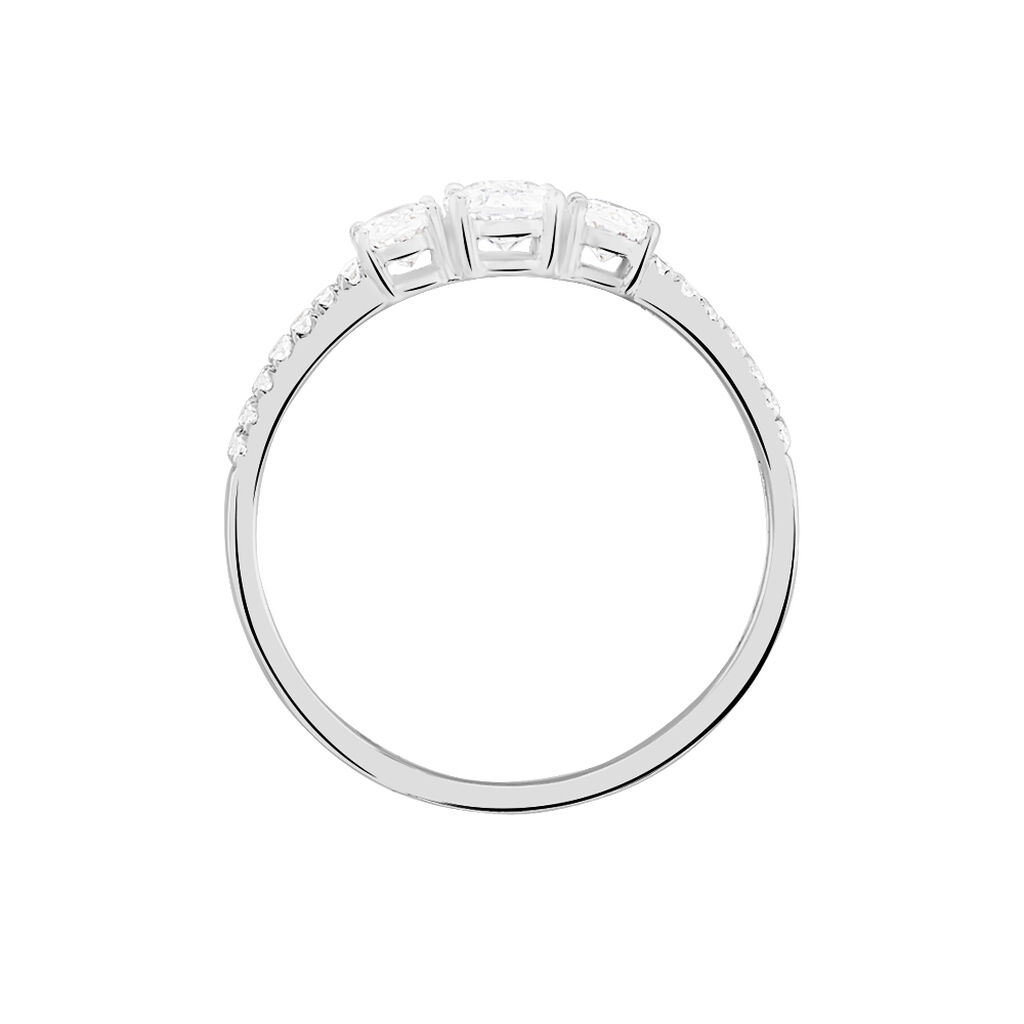 Bague Nussayba Or Blanc Oxyde De Zirconium