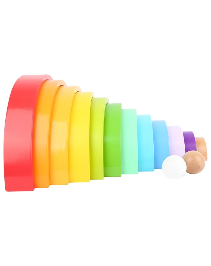 Holzbausteine REGENBOGEN XL 14-teilig aus Holz
