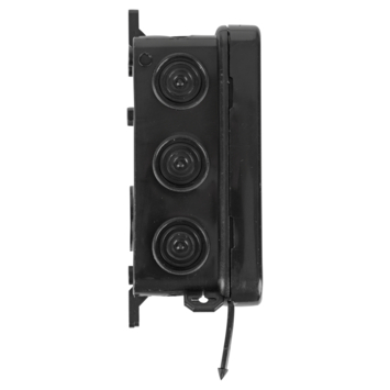 Kabeldoos met Doorsteektules Spatwaterdicht IP54 Zwart