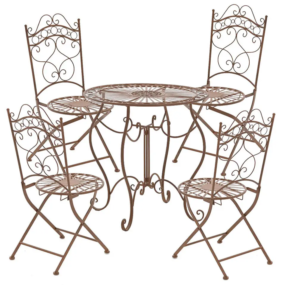 CLP Bijzettafel tuin Indra antiek Frame - Metaal - antiek bruin