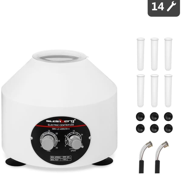 Profesjonell laboratoriesentrifuge for plasma for opptil 6 prøver 20ml 110W SBS-LZ-4000/20-6