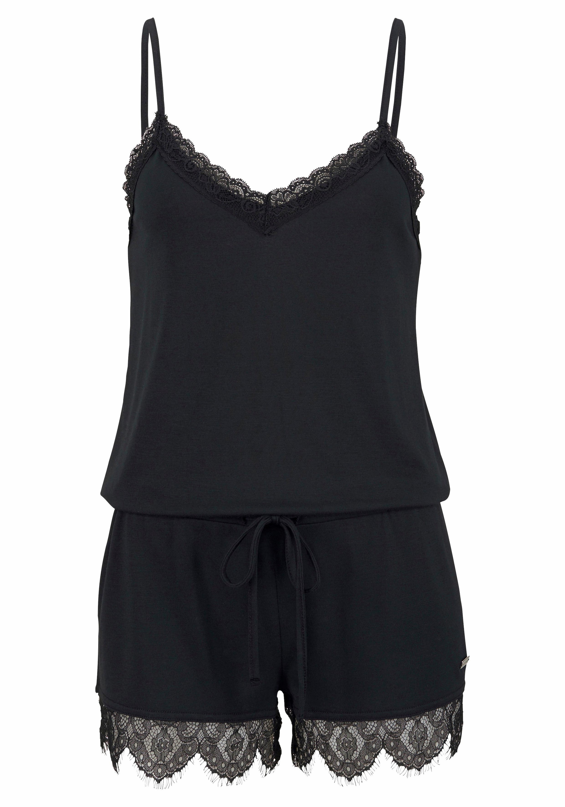 LASCANA Playsuit , mit Spitzensaum