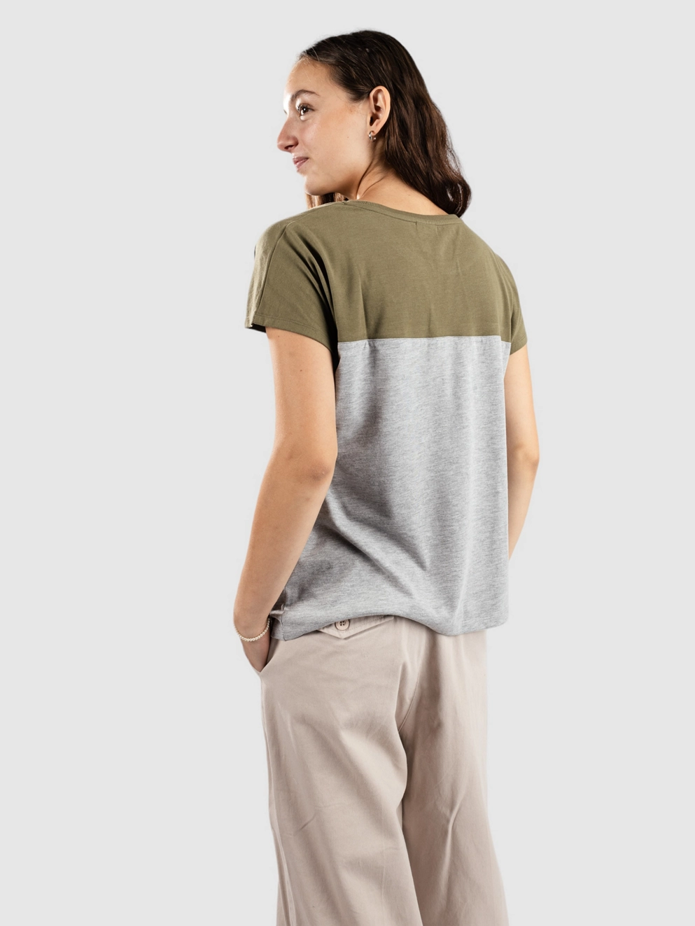 Kazane Yrsa T-Shirt burnt olive athl heath gr