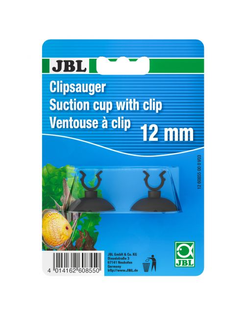 Jbl Zuignap Met Klem - Aquarium Toebehoren - 12 mm 2 stuks