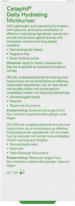 Cetaphil - Daily Hydrating Moisturiser - 88 ml - Gezichtscrème