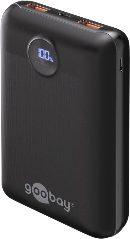 (22.5W) 20000mAh Dual USB A / USB C Powerbank Power Delivery Ladegerät (65869) - Schwarz
