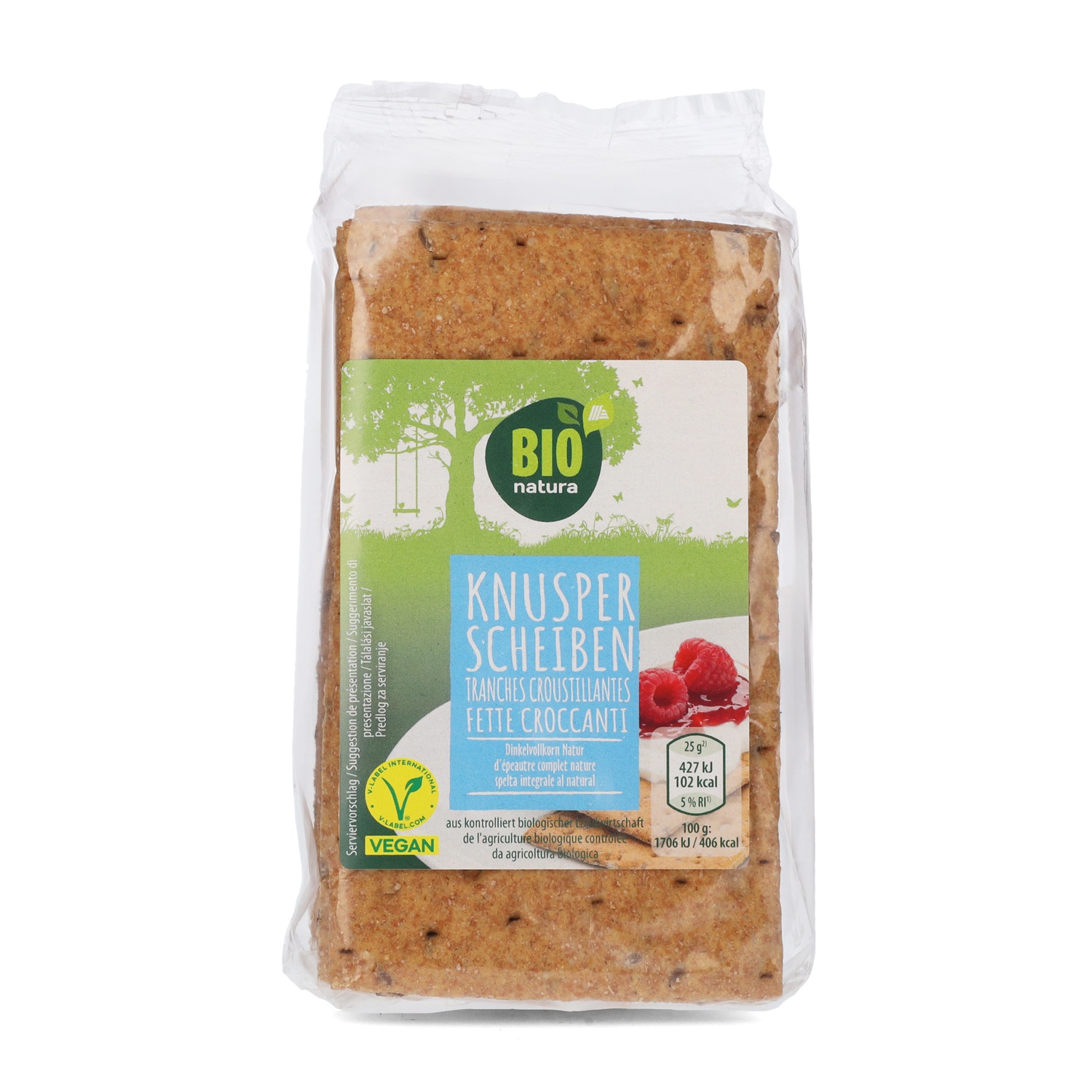 BIO NATURA BIO-Gourmet Knusperscheiben, Dinkel Natur 200 g