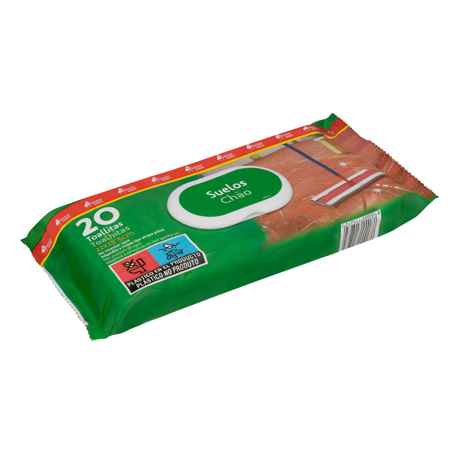 Lingettes nettoyantes pour sols Green Forest