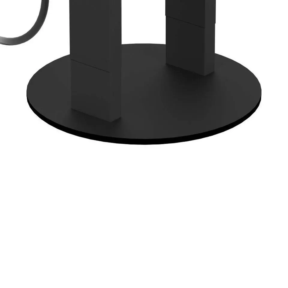 EGLO Plimsoll Tafellamp - E27 - 25,5 cm - Zwart - Hout