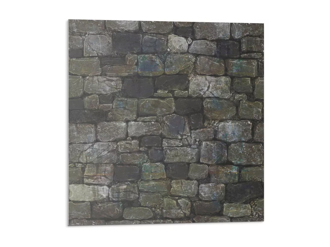 Carreaux autocollants PVC, Carrelage PVC adhésif - 20x20x20 - Texture de mur en pierre