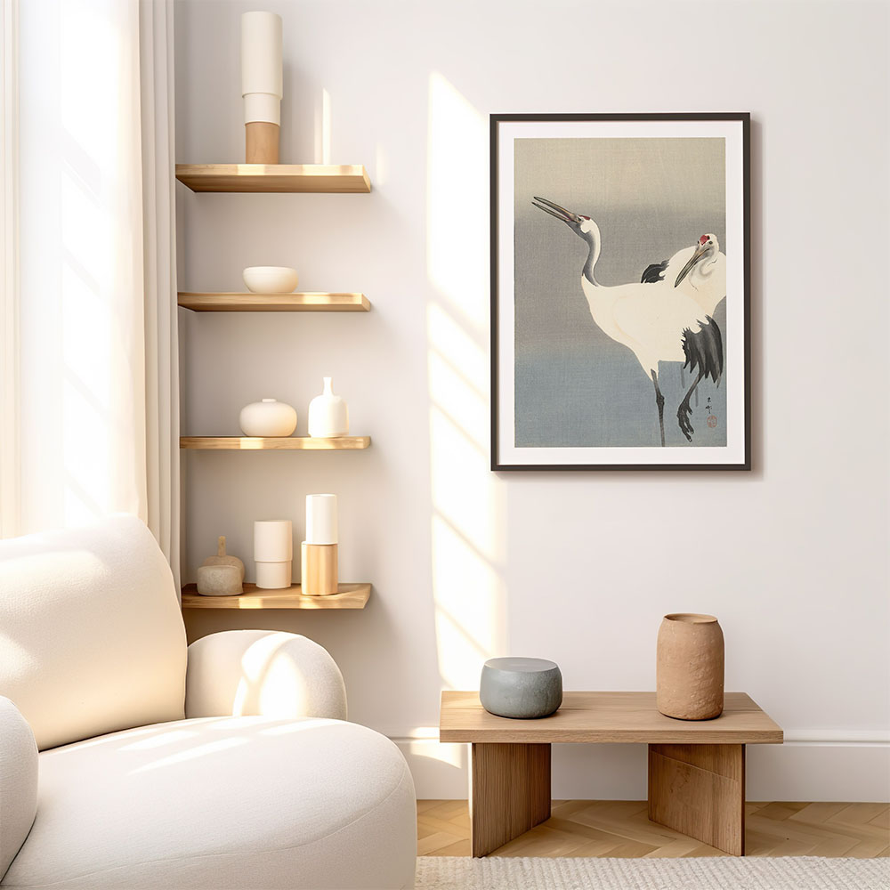 Poster Ohara Koson - Kraanvogel 40x60 cm