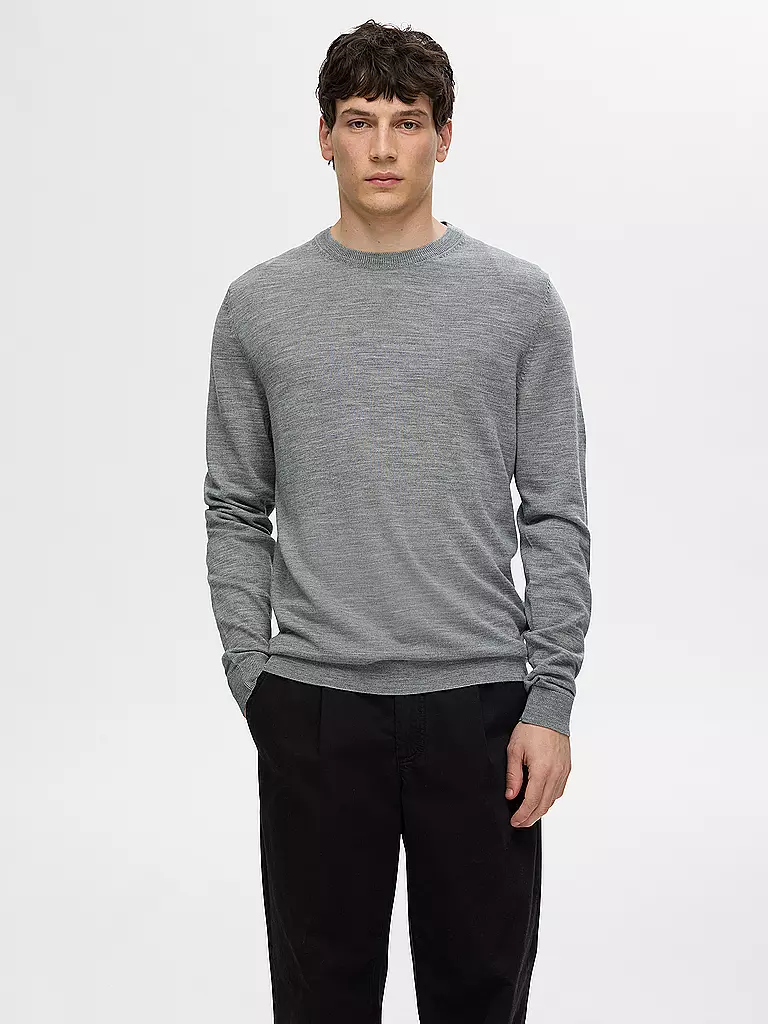 SELECTED Pullover SLHTRAY grau