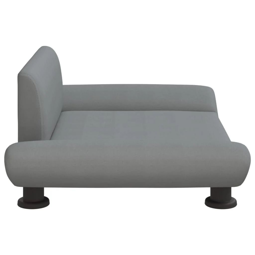 Cama para cães vidaXL em tecido cinza claro, 70x45x28 cm