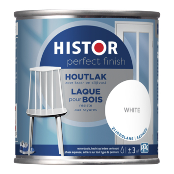Histor Perfect Finish houtlak zijdeglans 7000 wit 250 ml