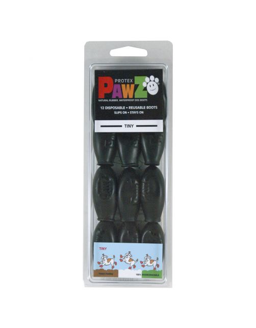 Pawz Rubber Dog Boots Zwart - Hondenschoen