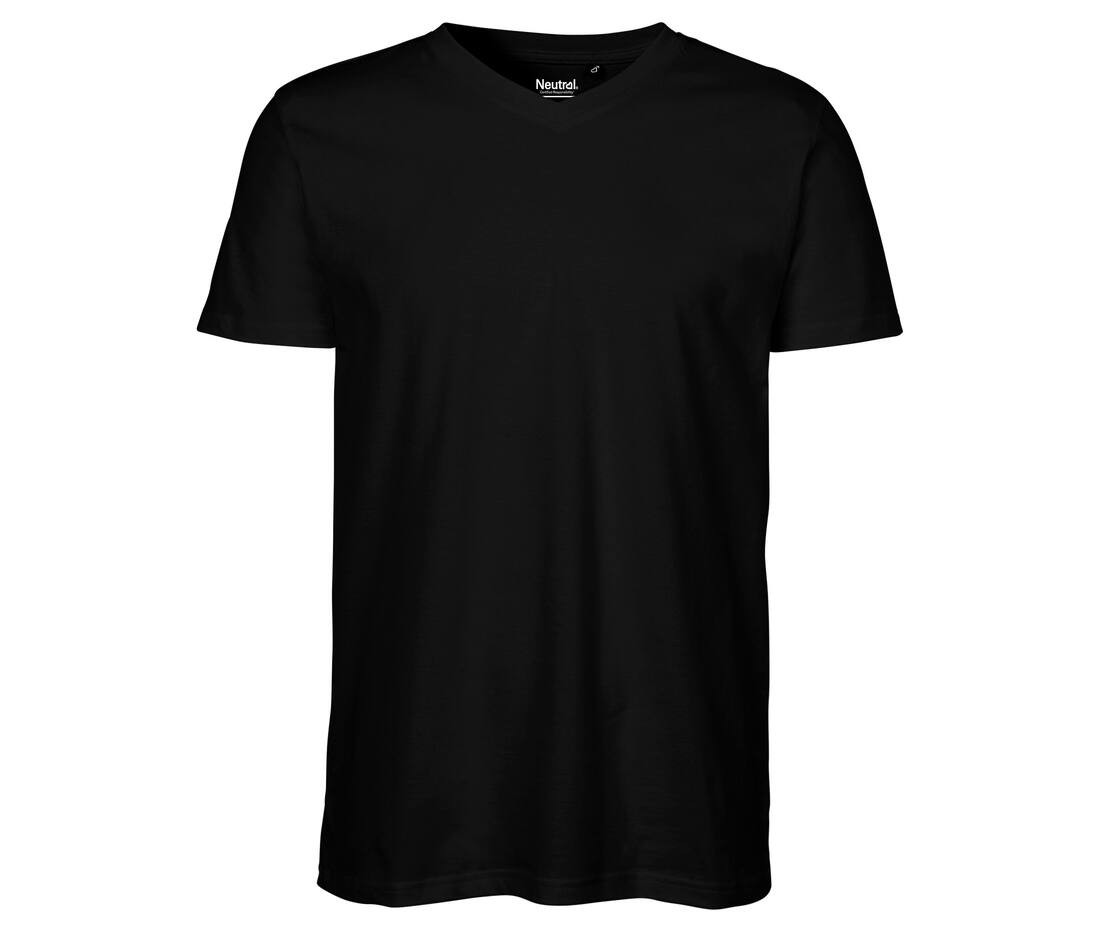 NEUTRAL O61005 - T-shirt Homme Col V en Coton Bio Léger
