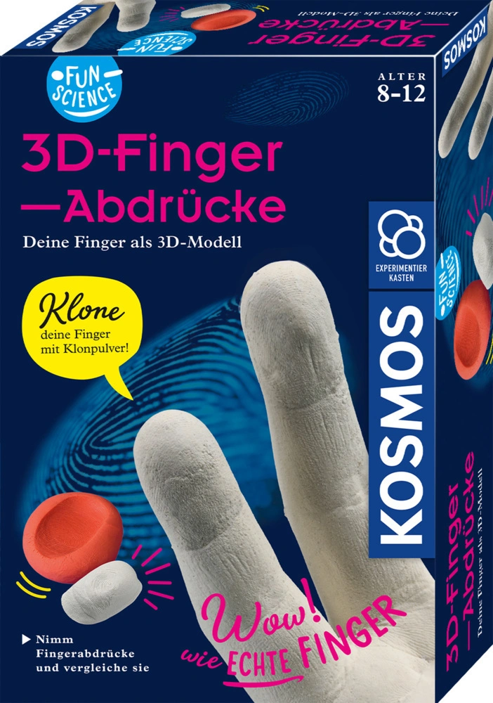 Experimentierkasten: Fun Science – 3D-Fingerabdrücke