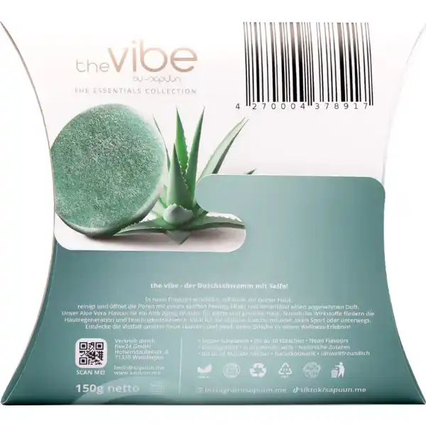 Seifenschwamm the vibe - Aloe Vera Flavour