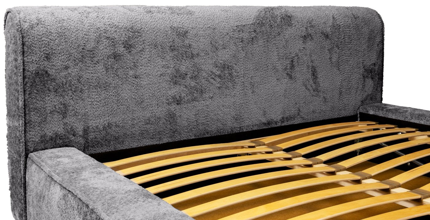 Trae Mobler Fatima 180 x 200 cm Gestoffeerd Bed Tingrijs