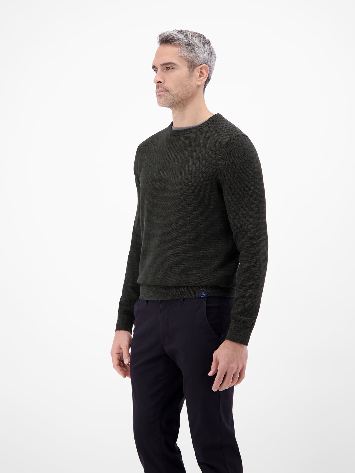Herren Strickpullover in Twist-Struktur