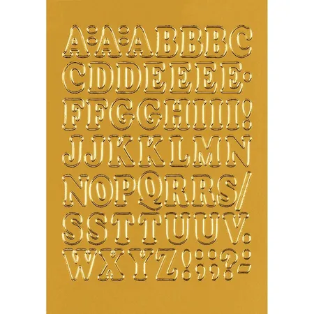 HERMA Buchstaben-Sticker A-Z, Folie gold, 12 mm hoch
