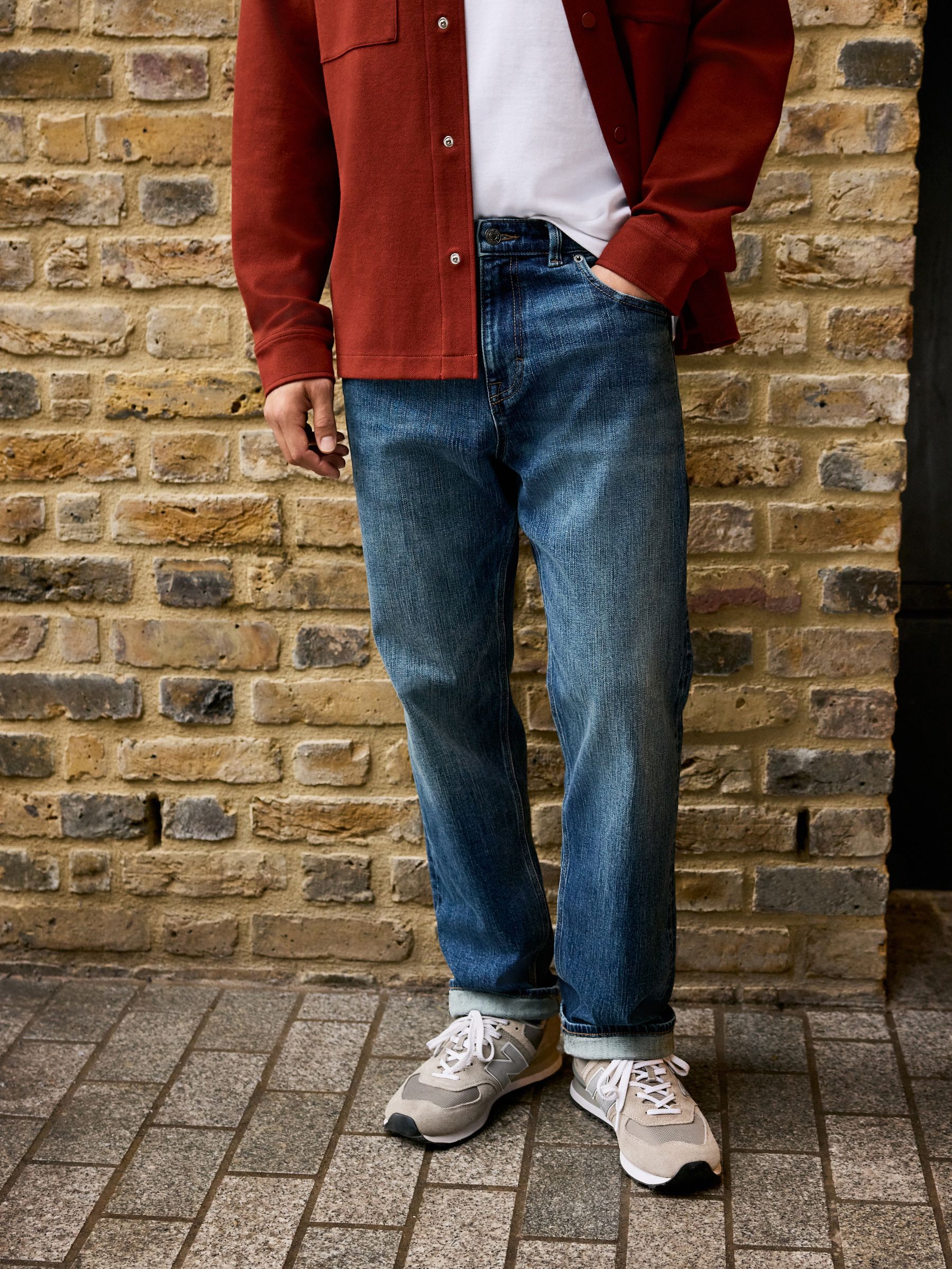 Normaal blauw - Straight fit - Signature Japanse zelfkant denim jeans
